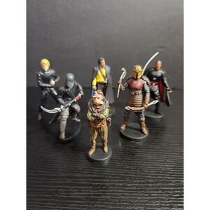 Star Wars Figurines‎ Lot of 6 Luke Skywalker Kylo Ren Mandalorian